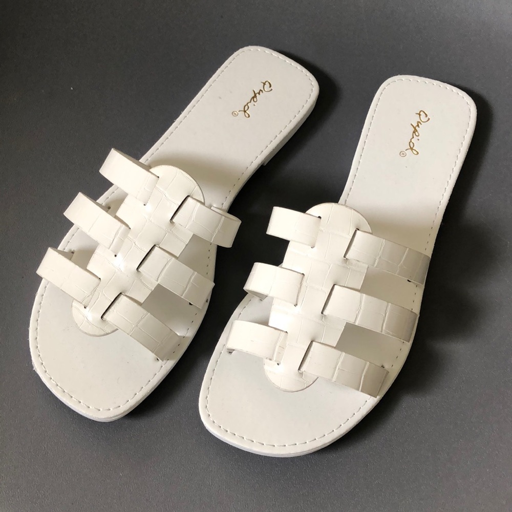 White Strappy Sandals